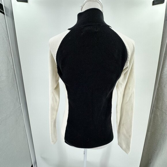 VTG Ralph Lauren Polo Jeans Co. Sweater Blue white, 1/4 Zip pull over size S/CH - Picture 3 of 10